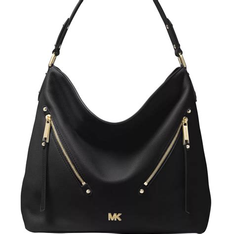 michael kors evie large hobo|Michael Kors Evie Large Leather Hobo Shoulder Bag (Light Cream).